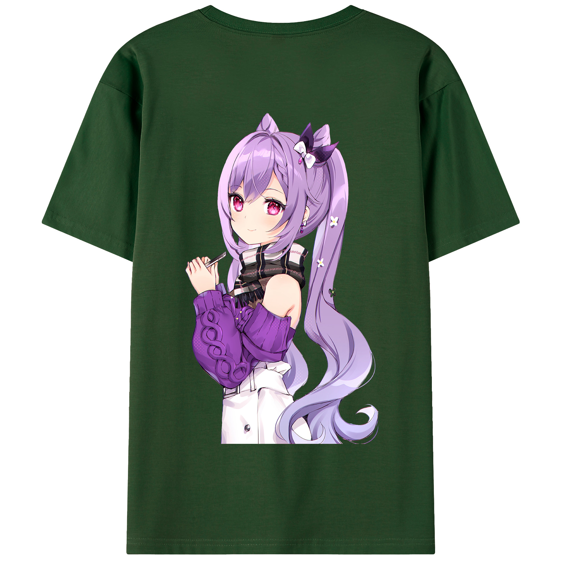 げんし神 刻晴 こくせい genshin Kokusei 綿100％半袖Tシャツ（背面プリント）